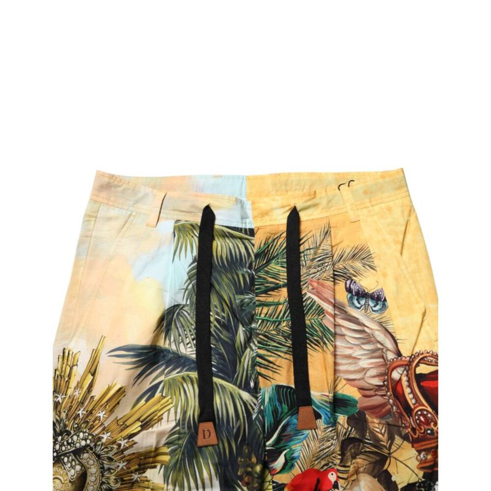 Dolce & Gabbana Multicolor Tropical King Lounge Trouser Men's Pants - Picture 4 of 4